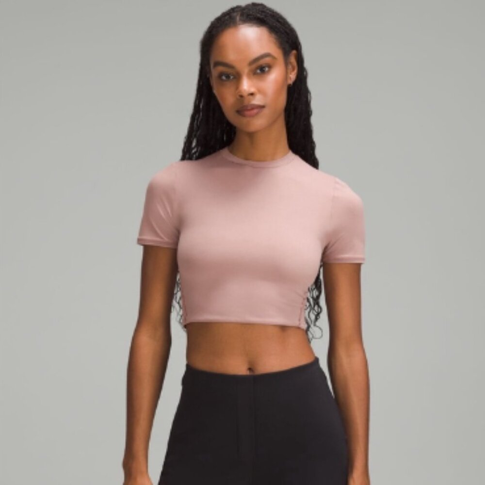 Lululemon Wundermost Ultra-Soft Nulu Crewneck Cropped T-Shirt